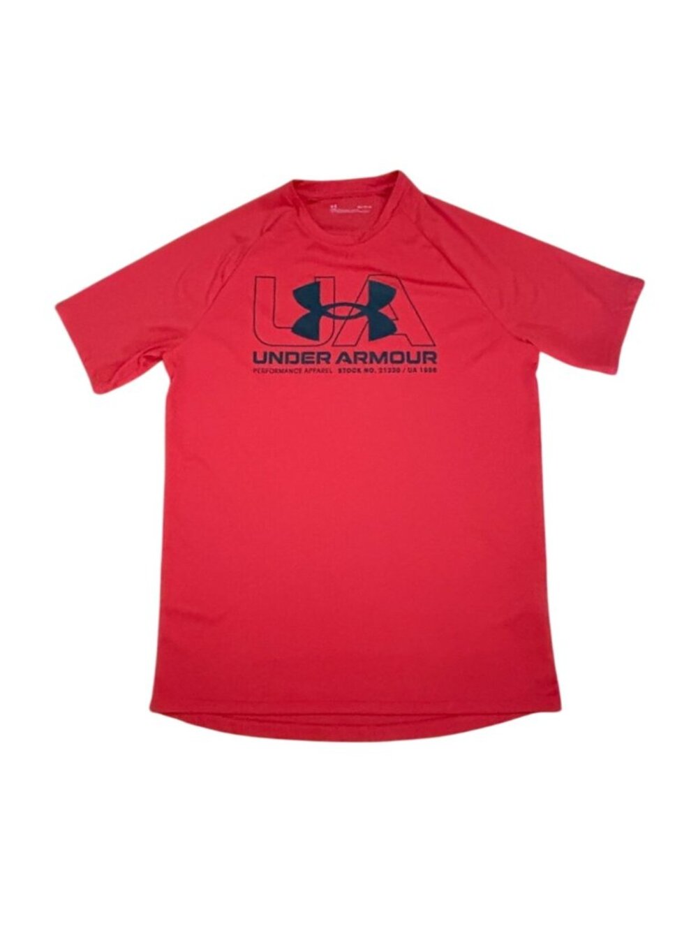 Under Armour Mens Loose Fit Moisture Wicking Athletic Shirt-Red-M-GUC